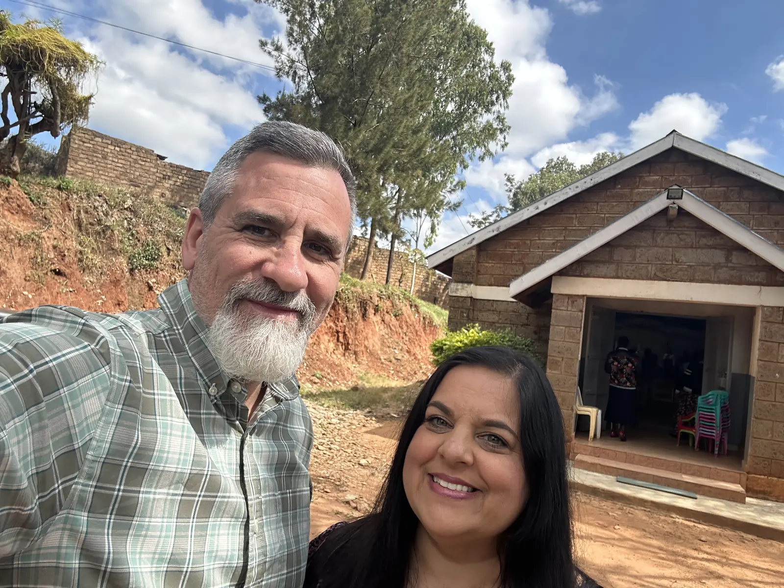 Dino and Monica serving together through Kingdom Harvester