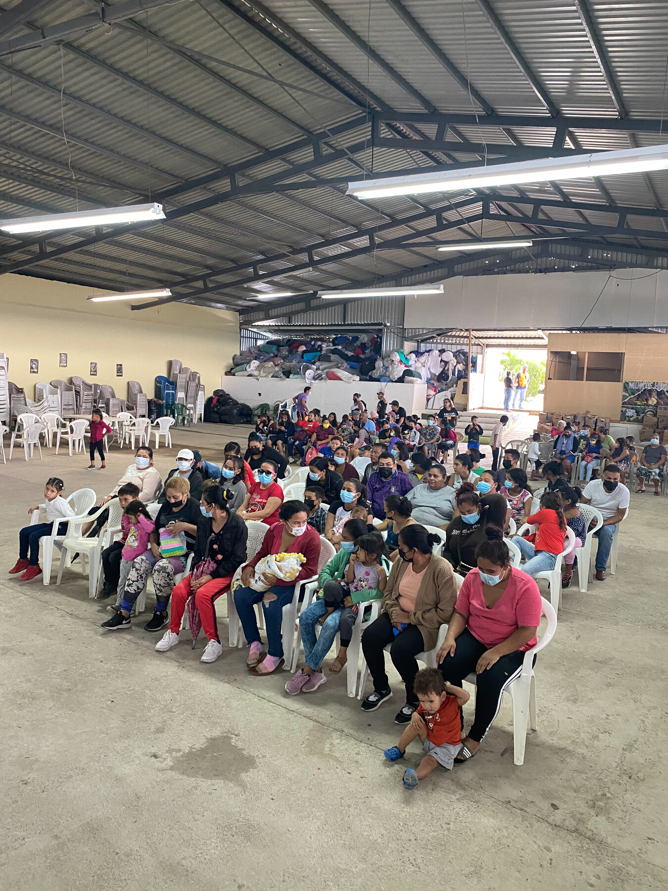 Community gathering during the Honduras 2022 mission