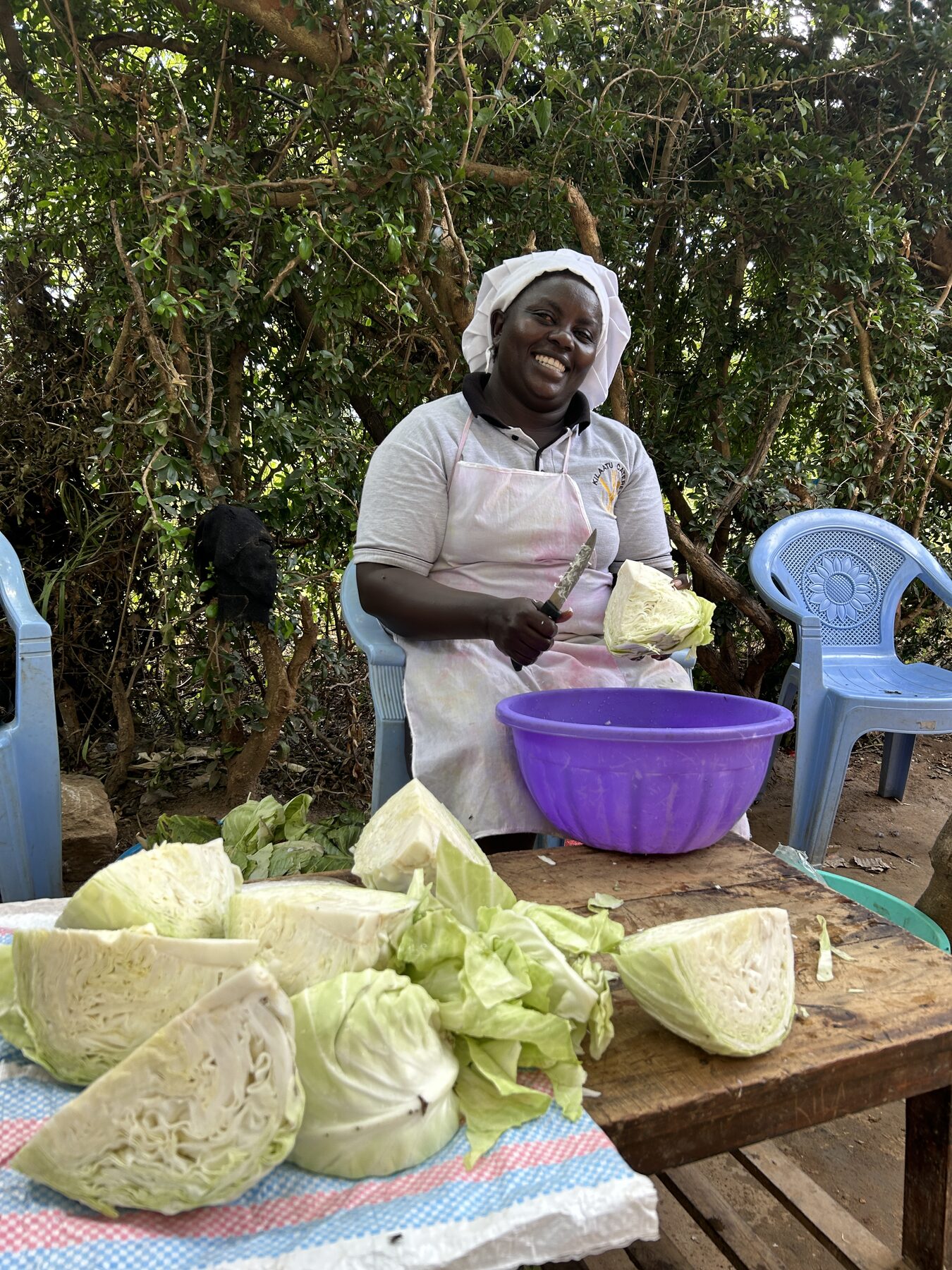 Food preparation during the Kenya 2024 mission