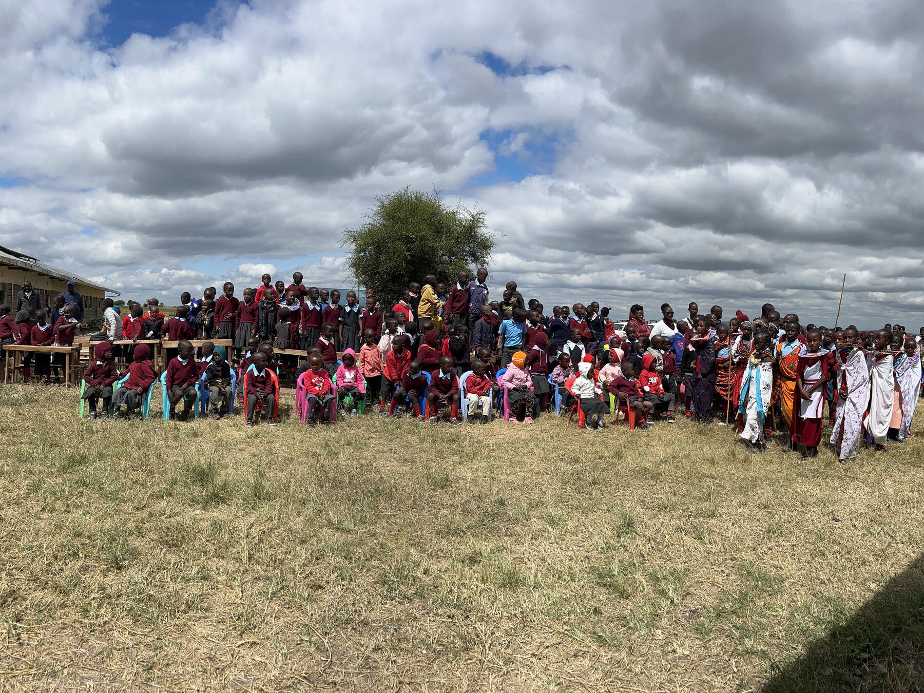 Community gathering during the Living Stones Kenya mission