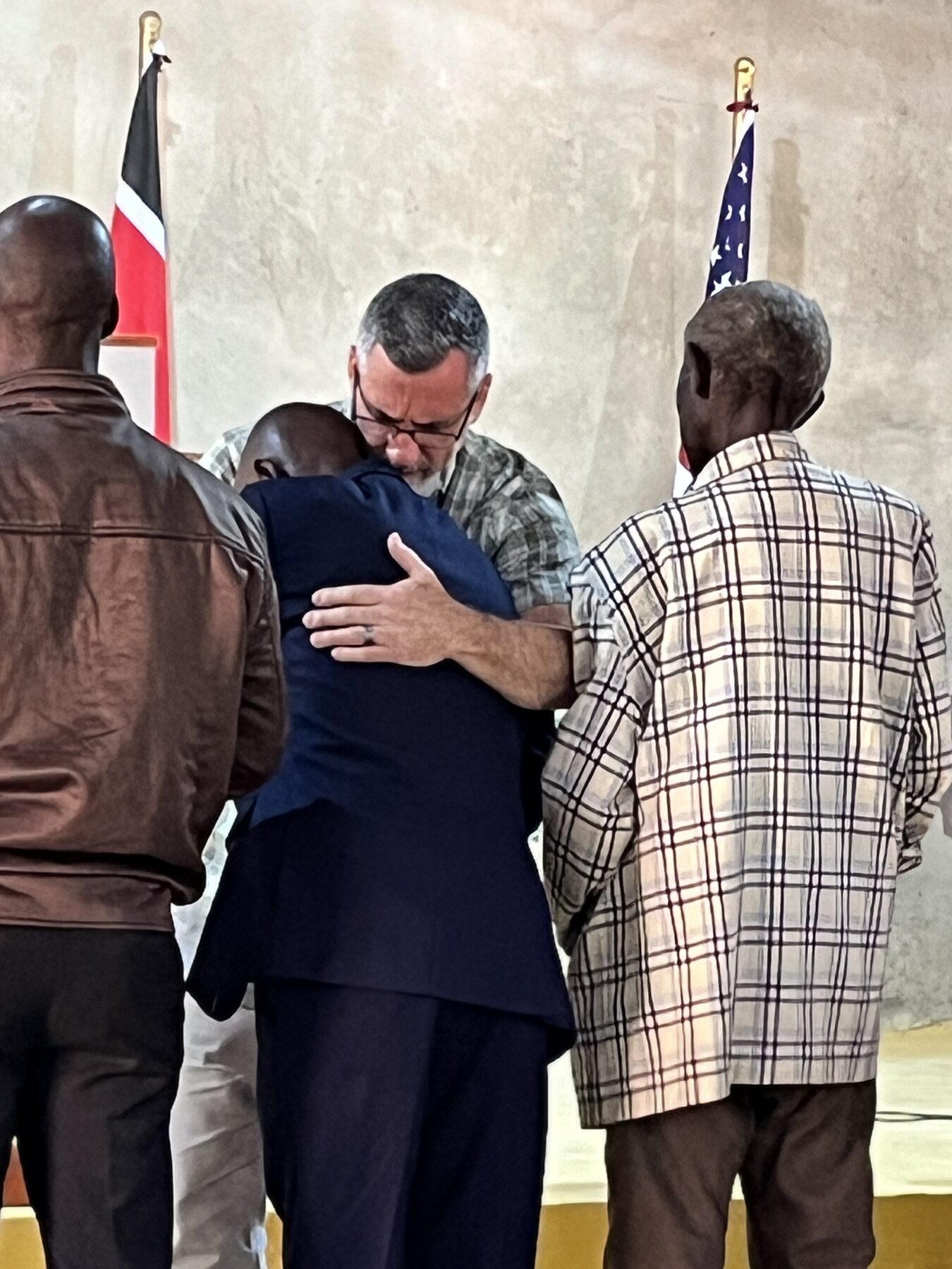 Prayer ministry during the Kenya 2024 mission