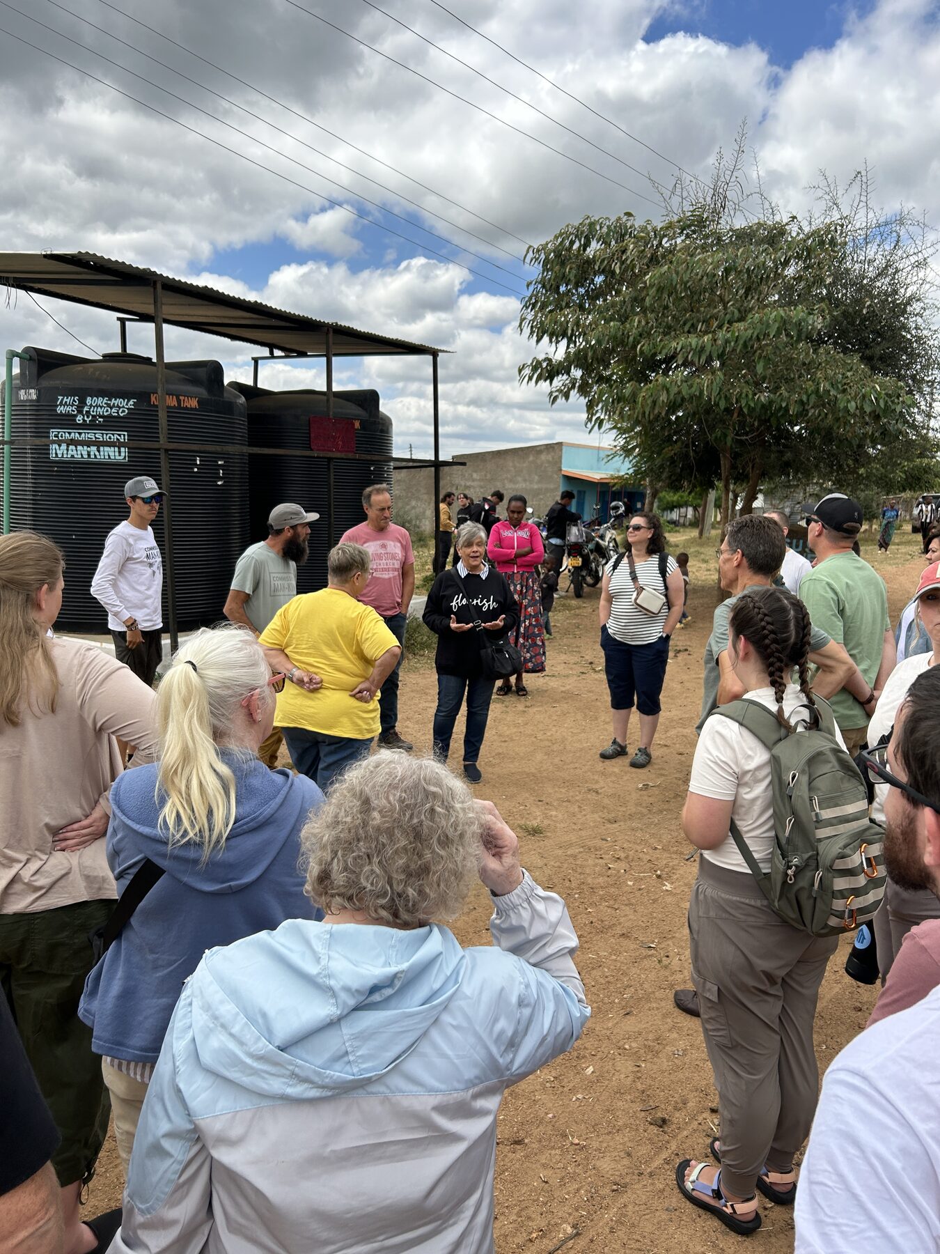 Living Stones team gathering with local partners during the Kenya mission